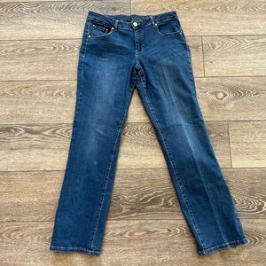 Jag jeans mid rise, straight leg blue medium wash, western glove works SZ 10 EUC